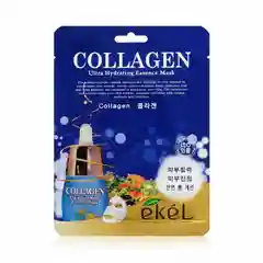 Маска тканевая Ekel Ultra Hydrating Essence Mask Collagen, с коллагеном, 1 штука