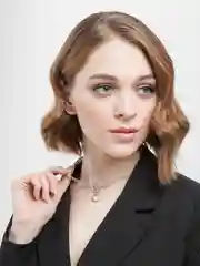 Серебристая цепочка с луной