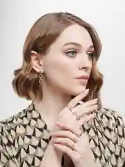 Серебряный комплект из 6 колец, набор Pallada, женские кольца на фаланги