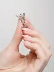 Серебряный брошь "Ножницы"