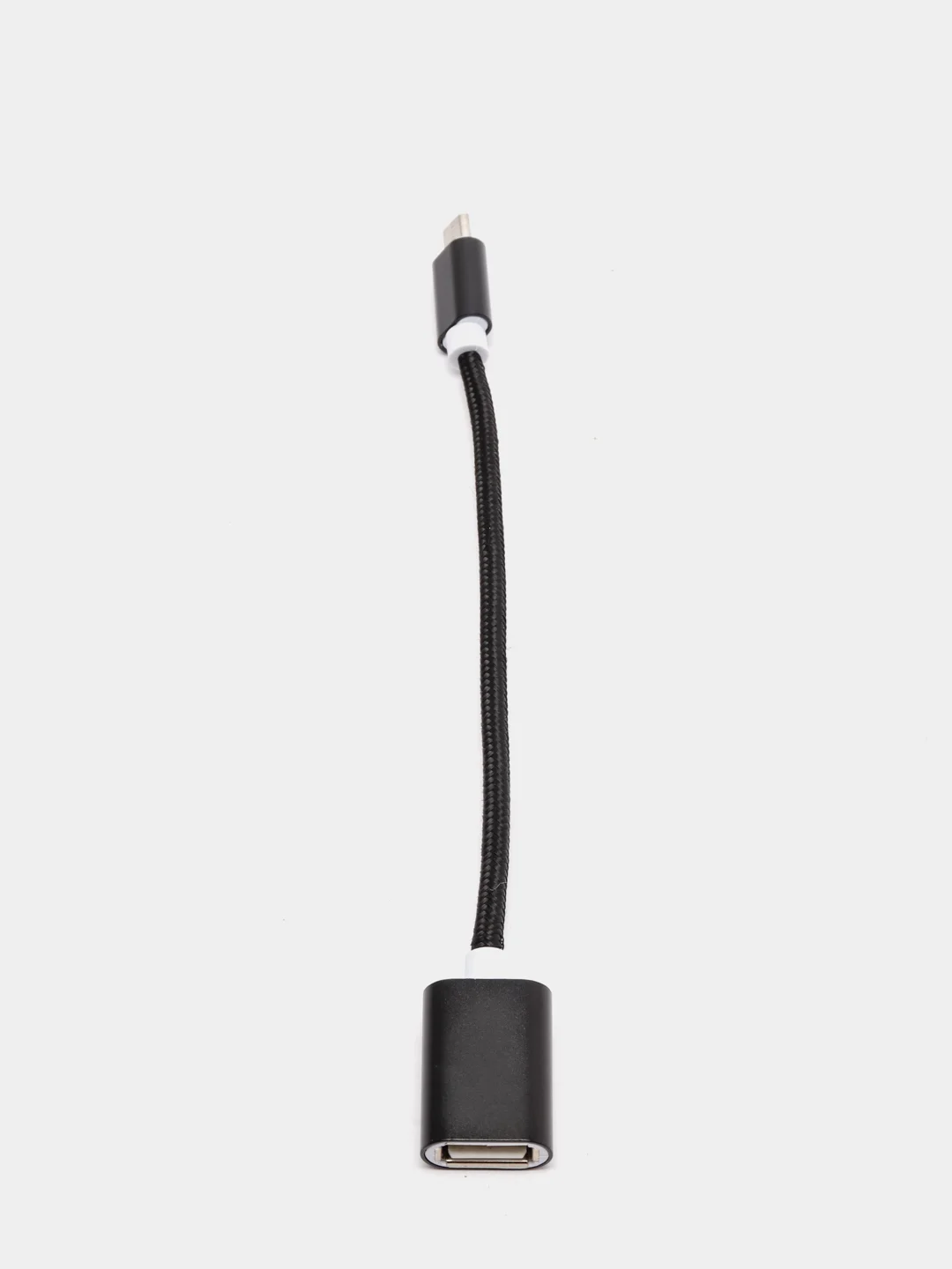 Черный otg переходник micro USB-USB, отг, адаптер, юсб для телефона и планшета
