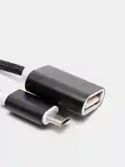 Черный otg переходник micro USB-USB, отг, адаптер, юсб для телефона и планшета
