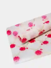 Тёмно-розовый силиконовая скатерть с рисунком (гибкое стекло, защитная пленка) на стол, 100х120см, рулон