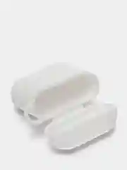 Белый силиконовый чехол для наушников Airpods 1 и 2