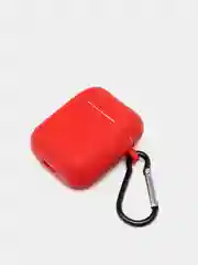 Красный силиконовый чехол для наушников Airpods 1 и 2