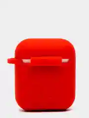 Красный силиконовый чехол для наушников Airpods 1 и 2