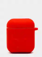 Красный силиконовый чехол для наушников Airpods 1 и 2