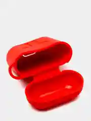Красный силиконовый чехол для наушников Airpods 1 и 2