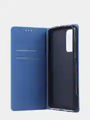 Светло-синий чехол-книжка для Samsung A72 из нубука Super Creative