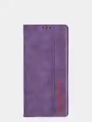 Фиолетовый чехол-книжка для Samsung A52 из нубука Super Creative