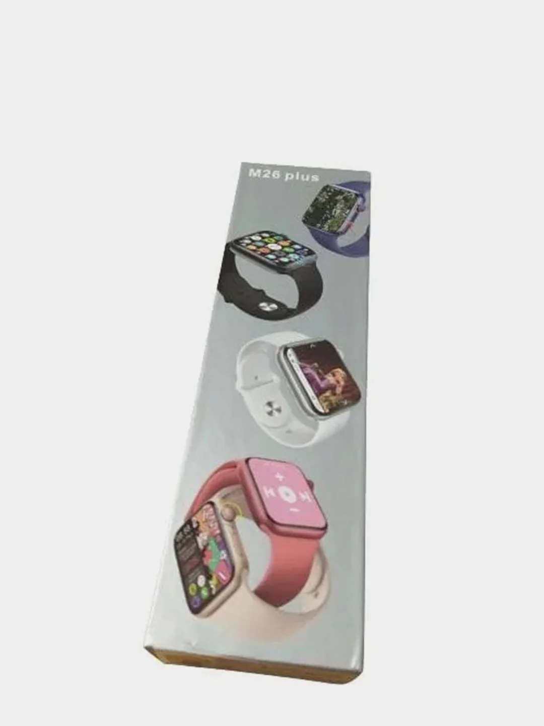 Смарт-часы M26 Plus Smart Watch, со встроенными датчиками, серебристые, 44 мм