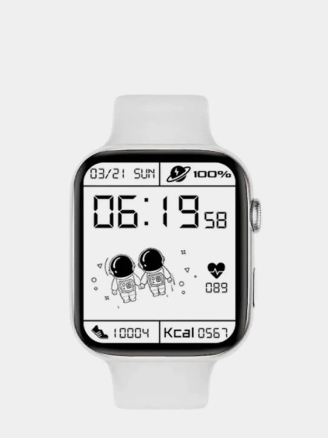 Серебряный смарт-часы Smart watch M16 mini