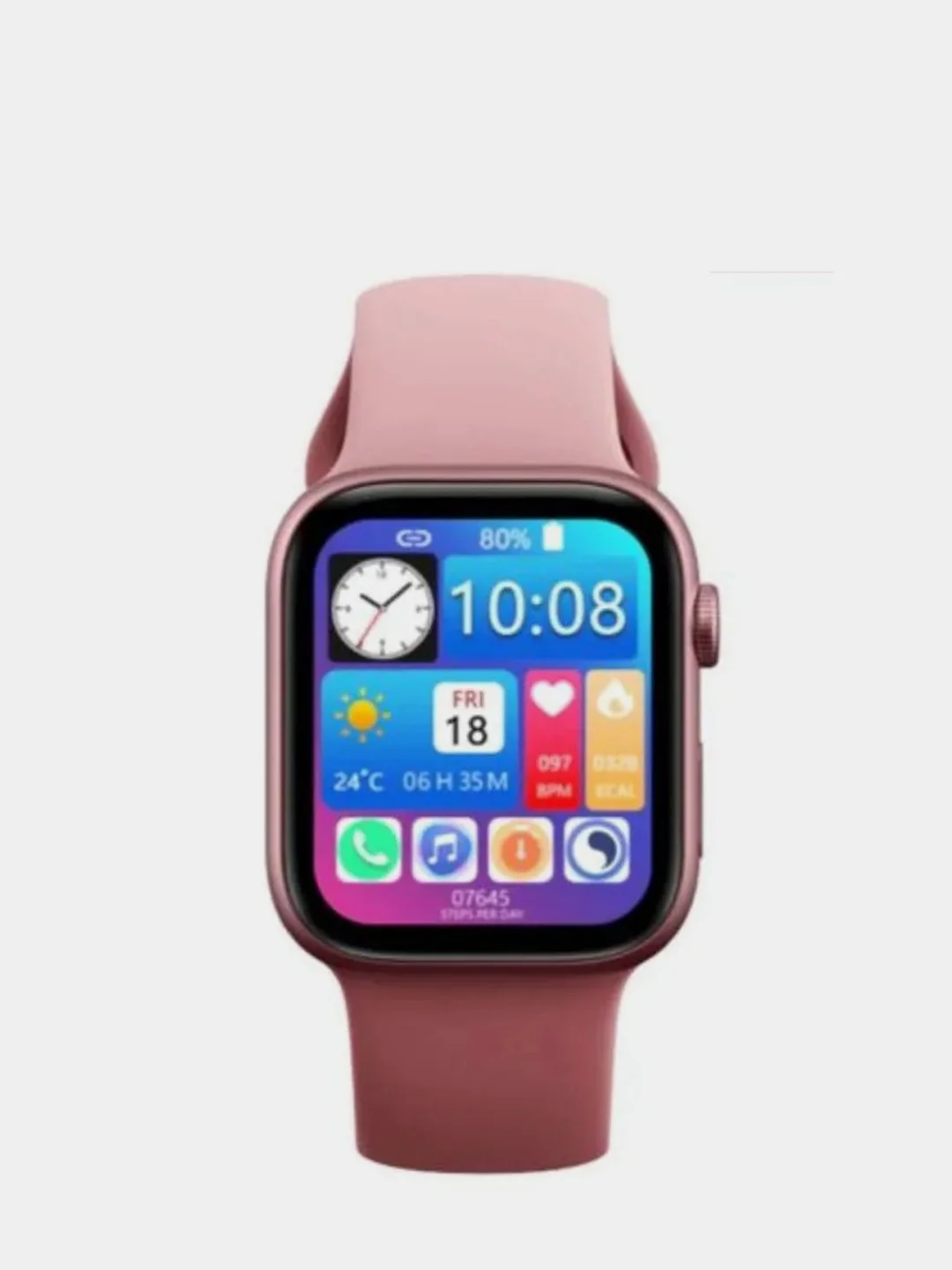 Розовый смарт часы M7pro MAX