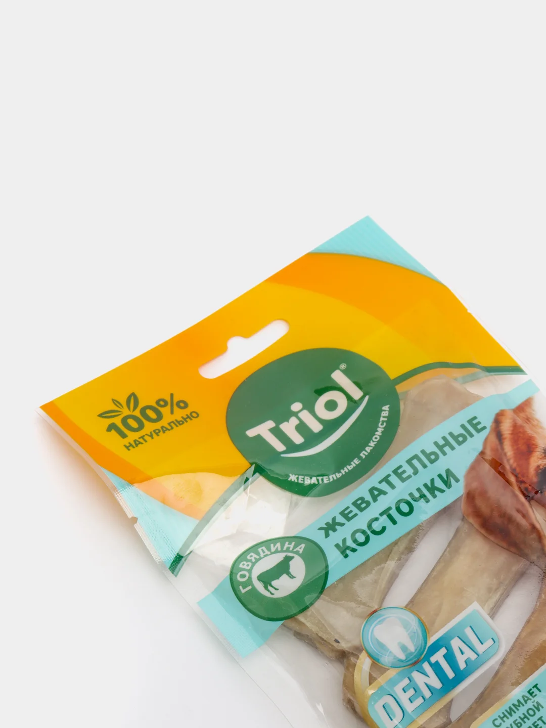 Косточки Triol жевательные из сыромятной кожи для собак до 10 кг, 7,5 см, 4 штуки