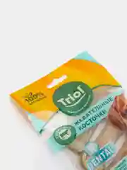 Косточки Triol жевательные из сыромятной кожи для собак до 10 кг, 7,5 см, 4 штуки