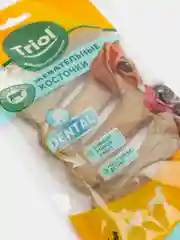 Косточки Triol жевательные из сыромятной кожи для собак до 10 кг, 7,5 см, 4 штуки