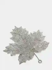 Серебряный игрушка кленовый лист