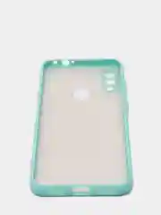 Голубой чехол для Xiaomi Redmi Note 7 матовый пластиковый полупрозрачный