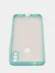 Голубой чехол для Xiaomi Redmi Note 7 матовый пластиковый полупрозрачный