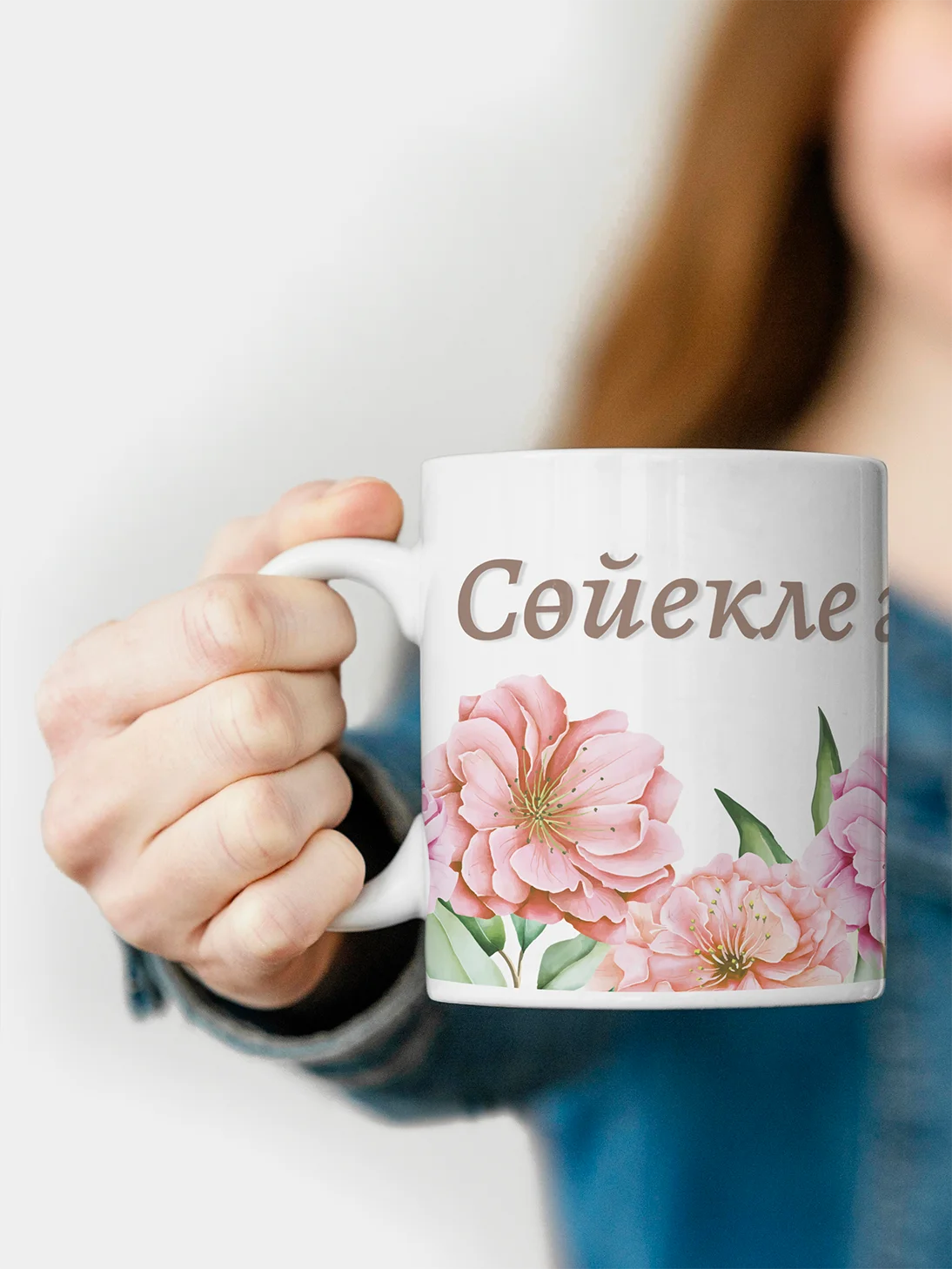 Кружка бабушке, с принтом, керамическая