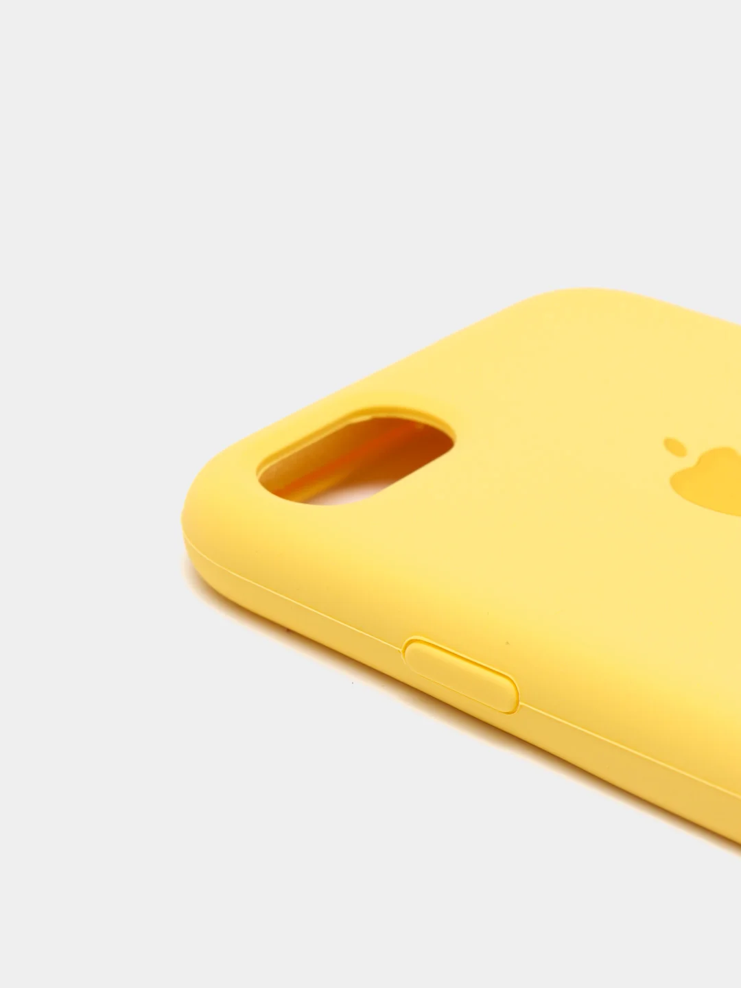 Желтый чехол Silicone Case для iPhone 7, 8, SE2, iPhone Se2 2020, с логотипом