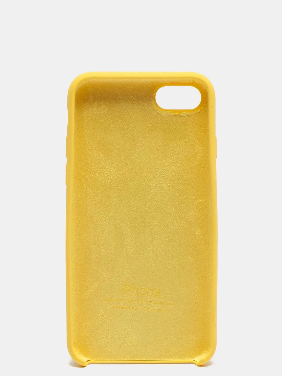Желтый чехол Silicone Case для iPhone 7, 8, SE2, iPhone Se2 2020, с логотипом