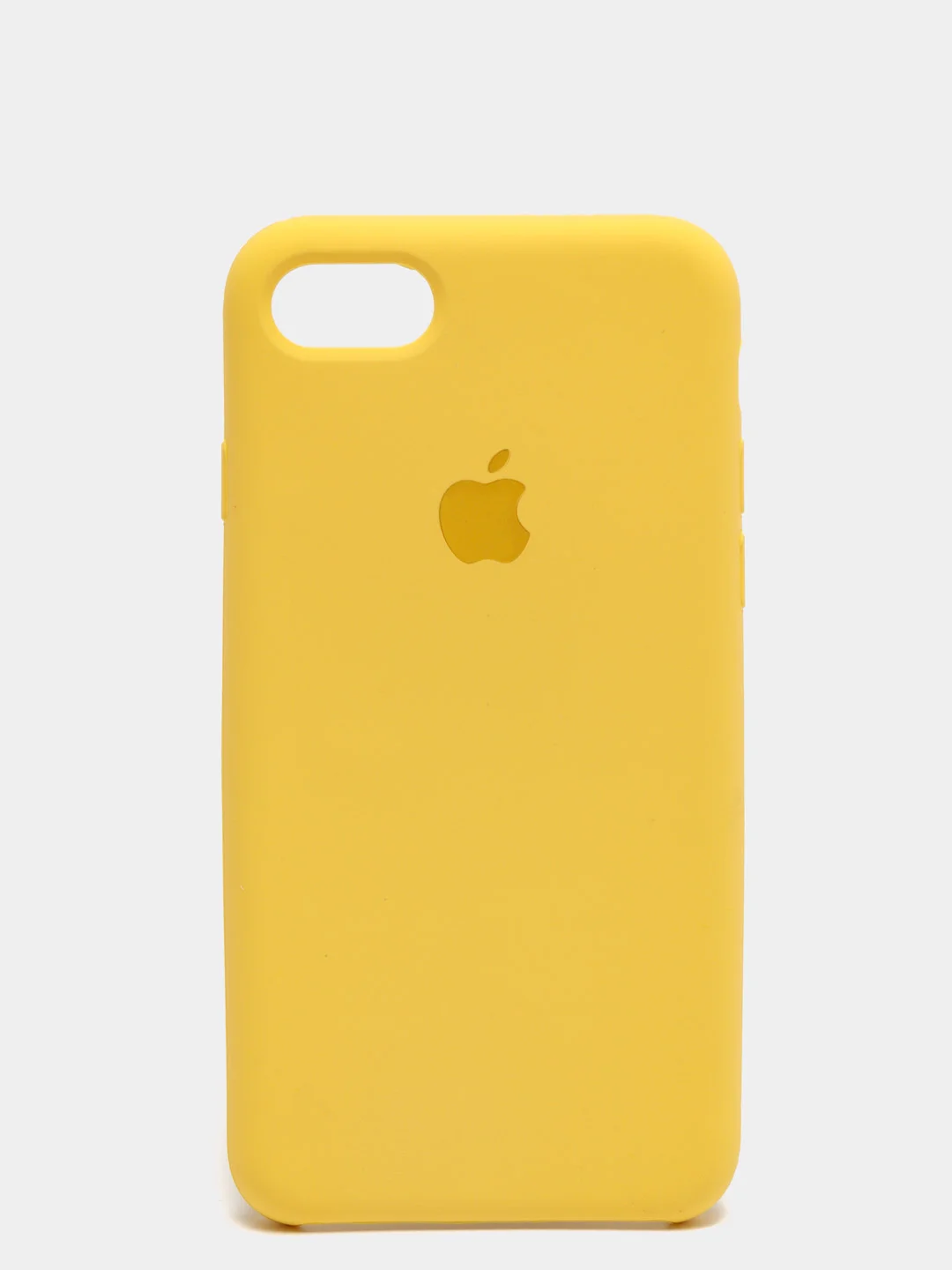 Желтый чехол Silicone Case для iPhone 7, 8, SE2, iPhone Se2 2020, с логотипом