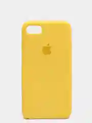 Желтый чехол Silicone Case для iPhone 7, 8, SE2, iPhone Se2 2020, с логотипом