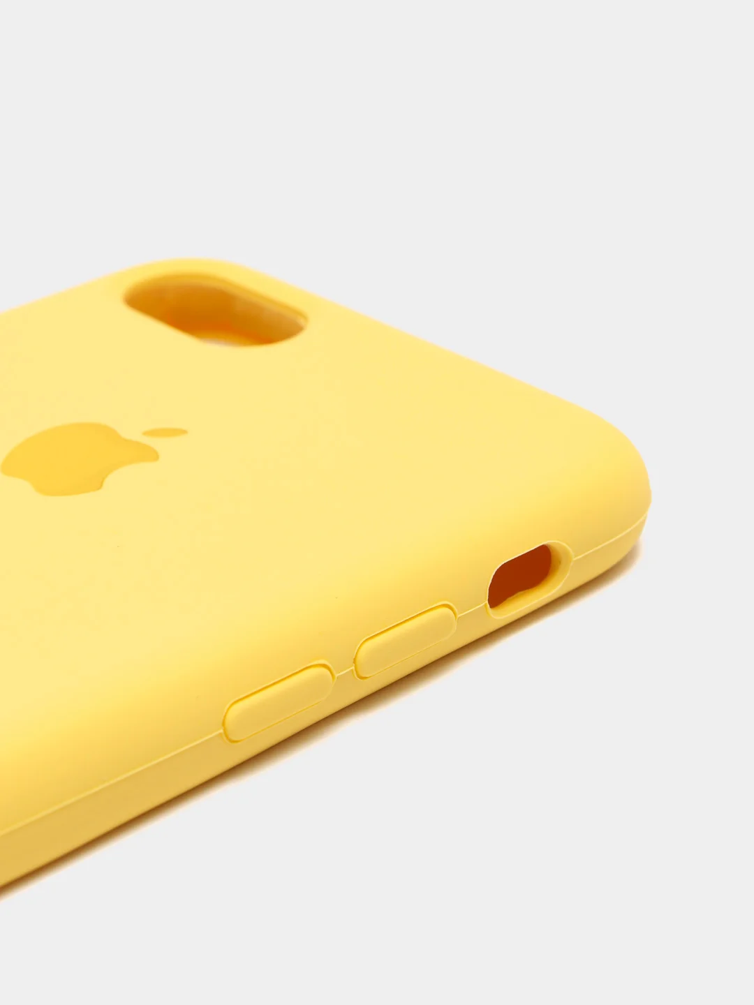 Желтый чехол Silicone Case для iPhone 7, 8, SE2, iPhone Se2 2020, с логотипом