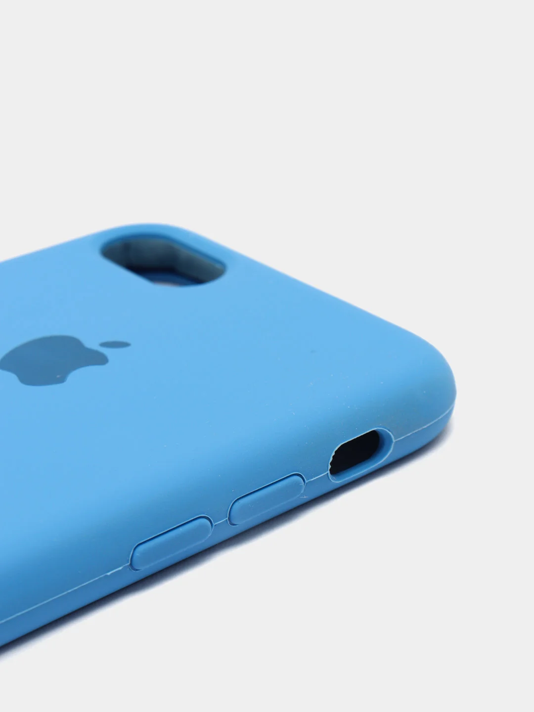 Синий чехол Silicone Case для iPhone 7, 8, SE2, iPhone Se2 2020, с логотипом