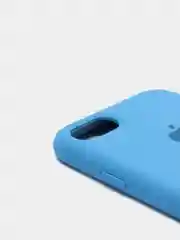 Синий чехол Silicone Case для iPhone 7, 8, SE2, iPhone Se2 2020, с логотипом