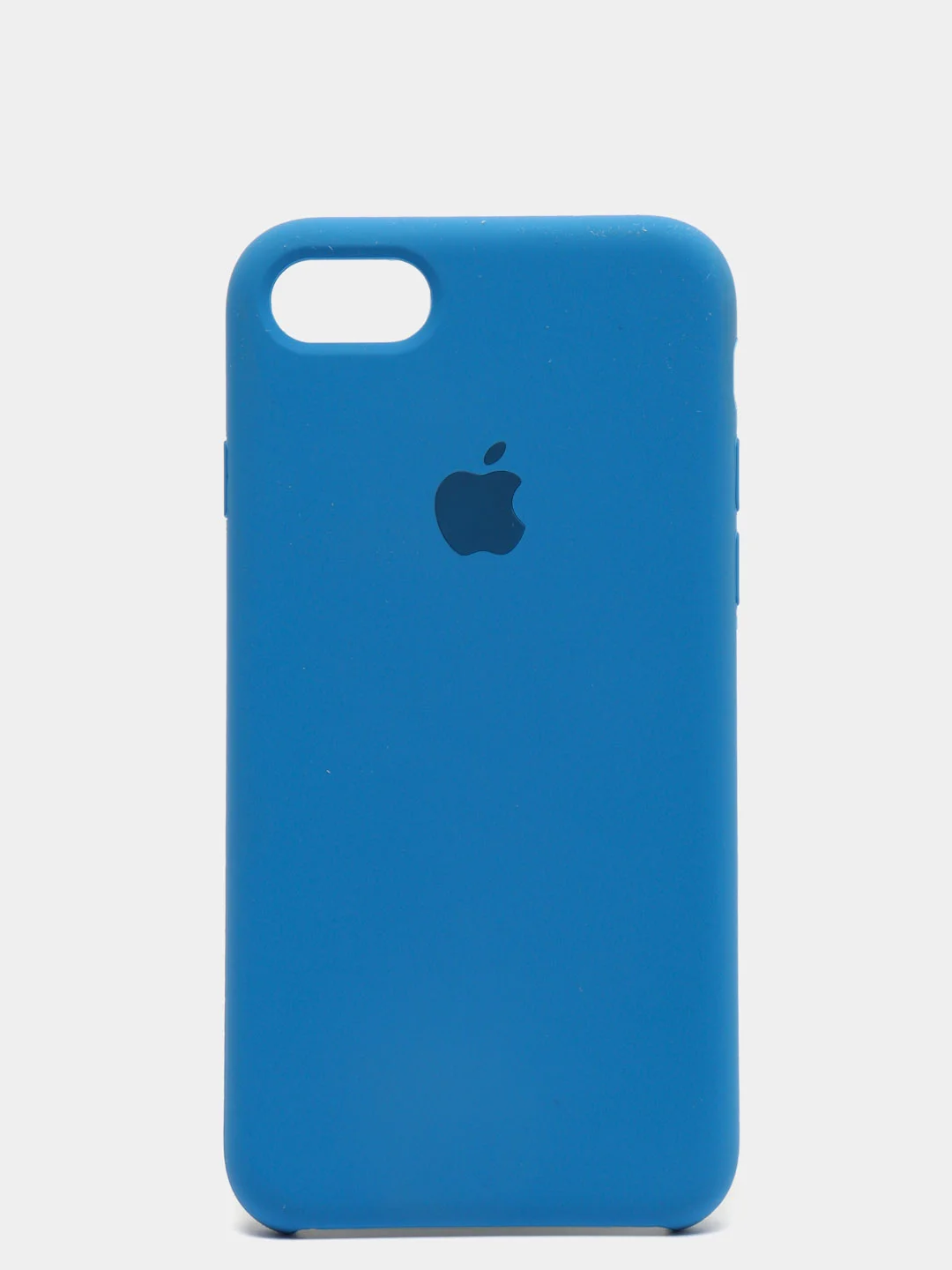 Синий чехол Silicone Case для iPhone 7, 8, SE2, iPhone Se2 2020, с логотипом