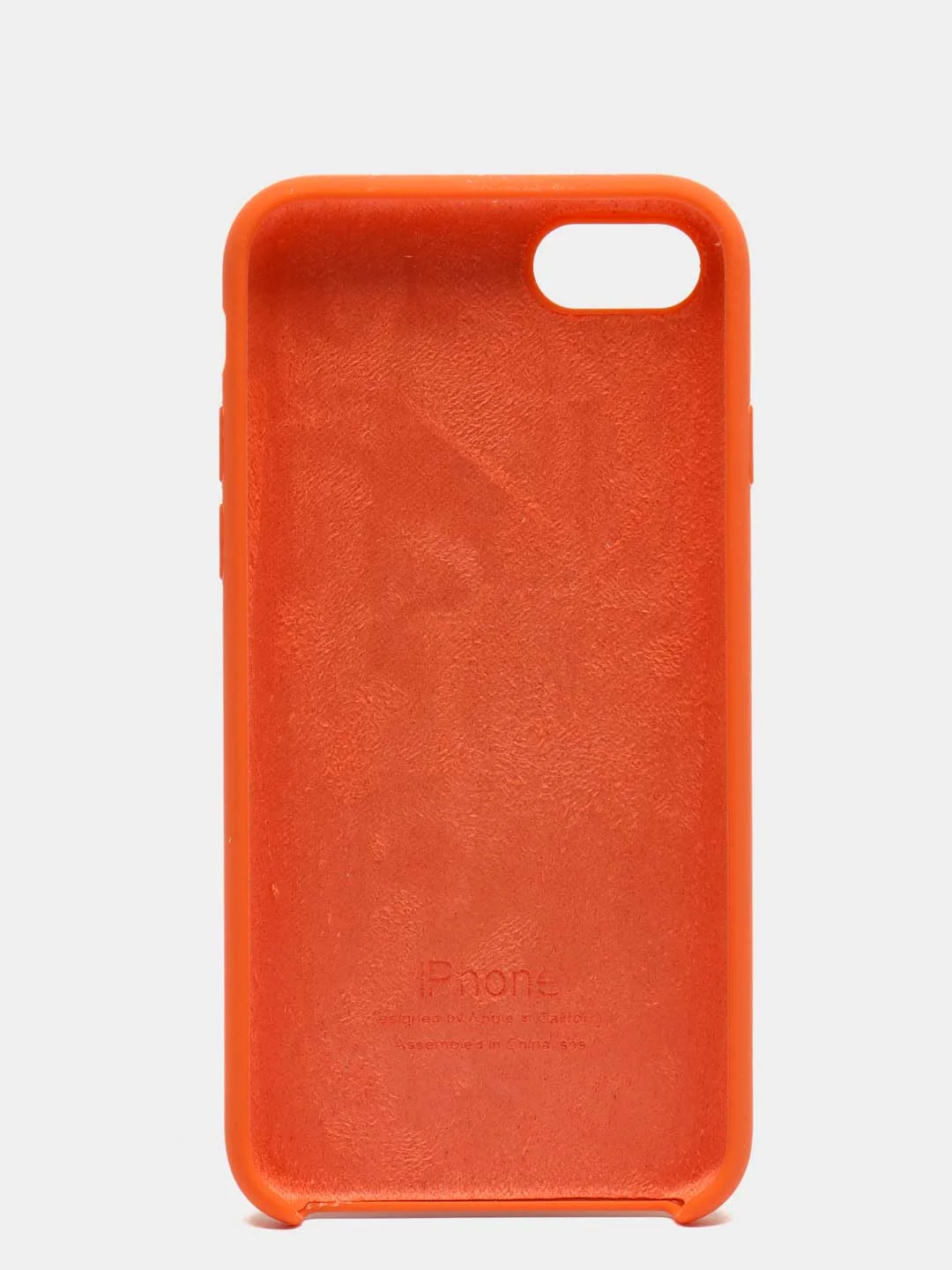 Оранжевый чехол Silicone Case для iPhone 7, 8, SE2, iPhone Se2 2020, с логотипом