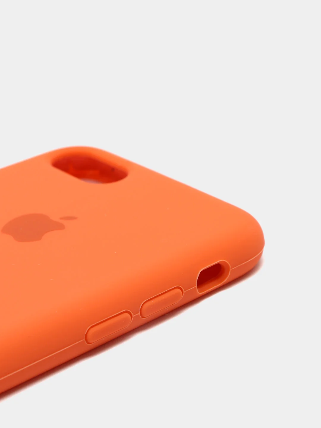 Оранжевый чехол Silicone Case для iPhone 7, 8, SE2, iPhone Se2 2020, с логотипом