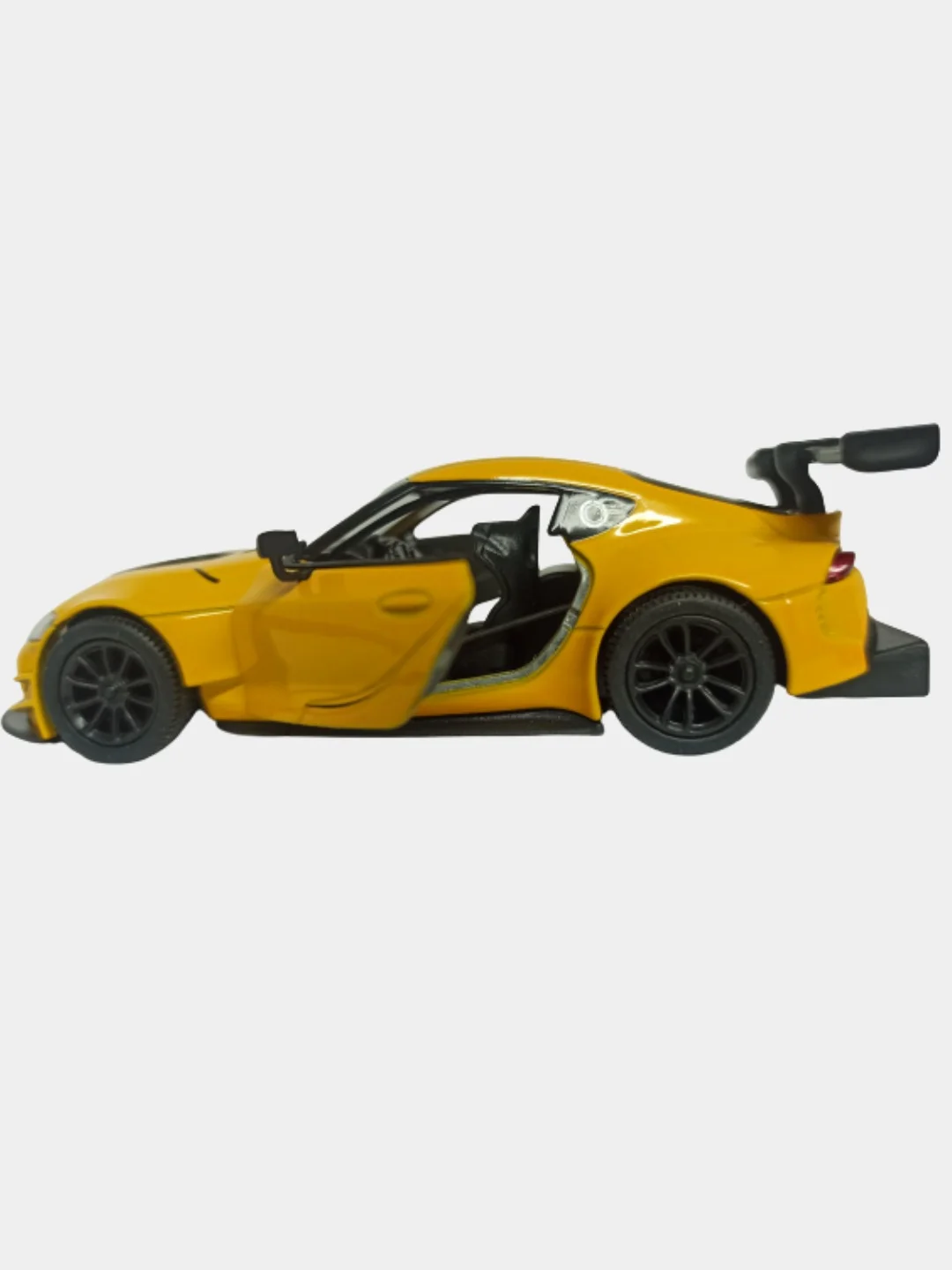 Желтый машинка металлическая инерционная/Toyota GR Supra Racing Concept  KT5421D/Kinsmart/
