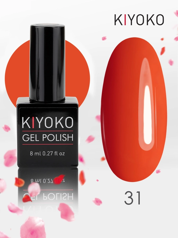 Гель лак для ногтей, гель-лак KIYOKO, 10g (31-60) синий зеленый серый желтый оранжевыйы