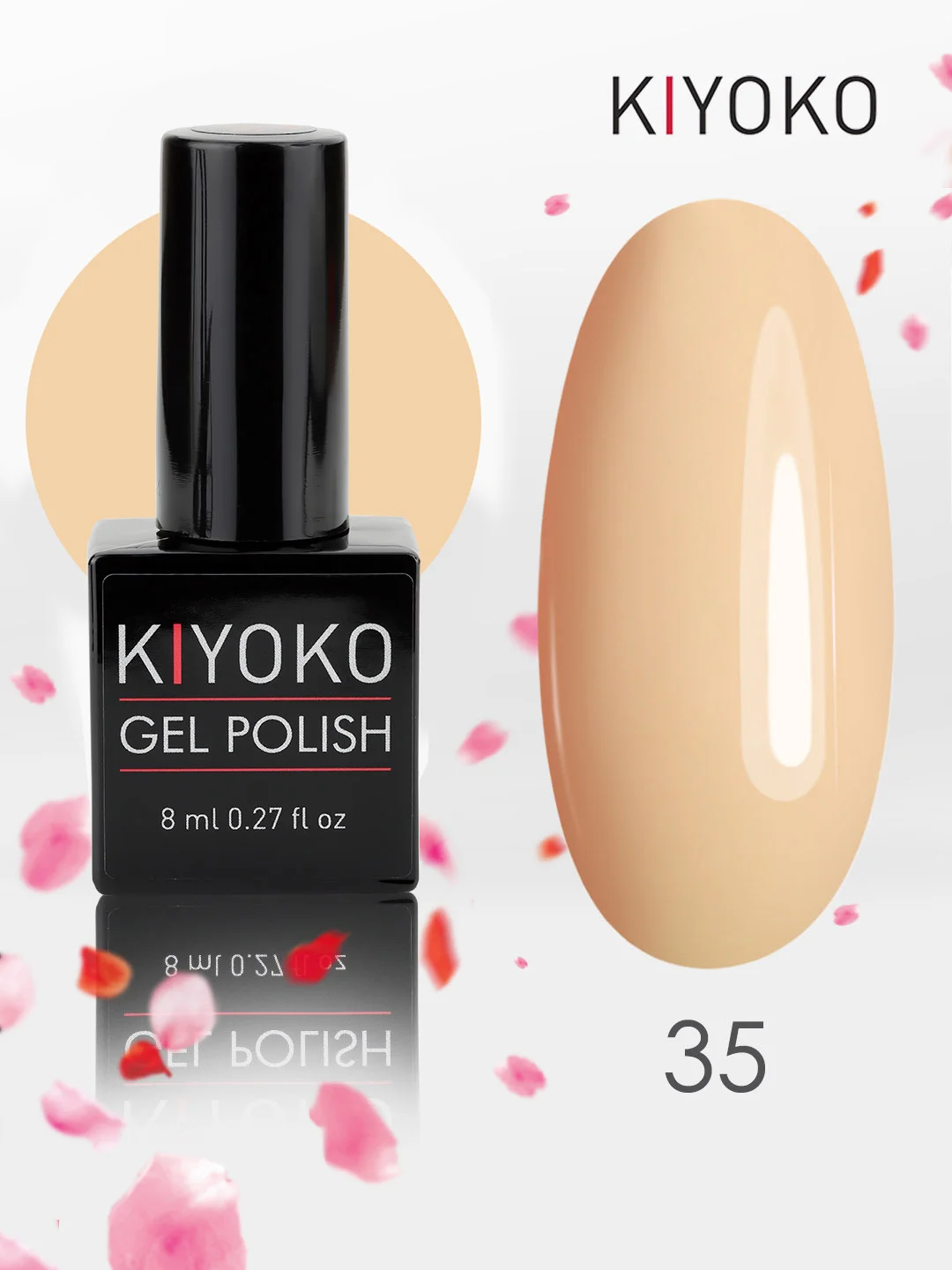 Гель лак для ногтей, гель-лак KIYOKO, 10g (31-60) синий зеленый серый желтый оранжевыйы