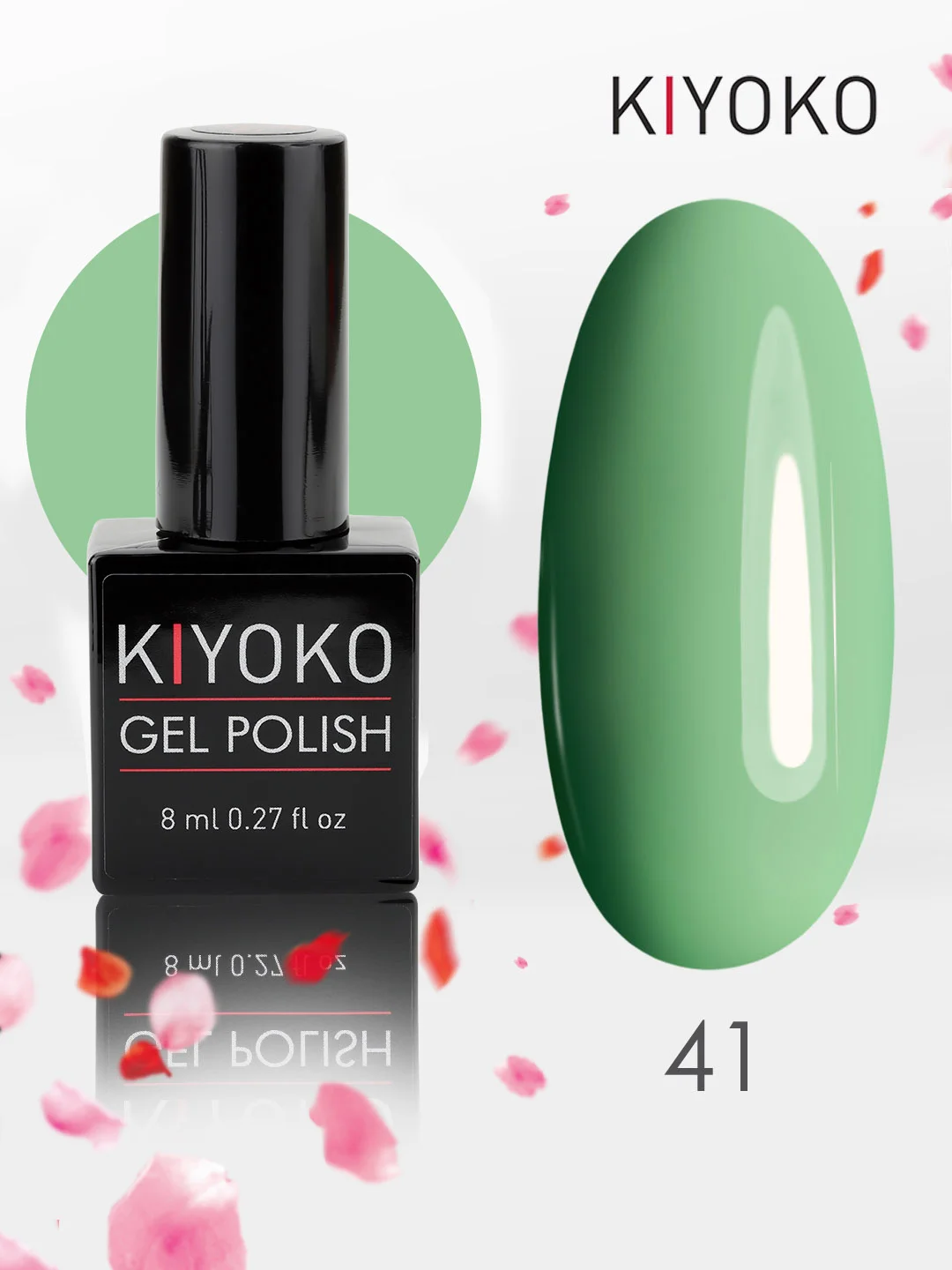 Гель лак для ногтей, гель-лак KIYOKO, 10g (31-60) синий зеленый серый желтый оранжевыйы