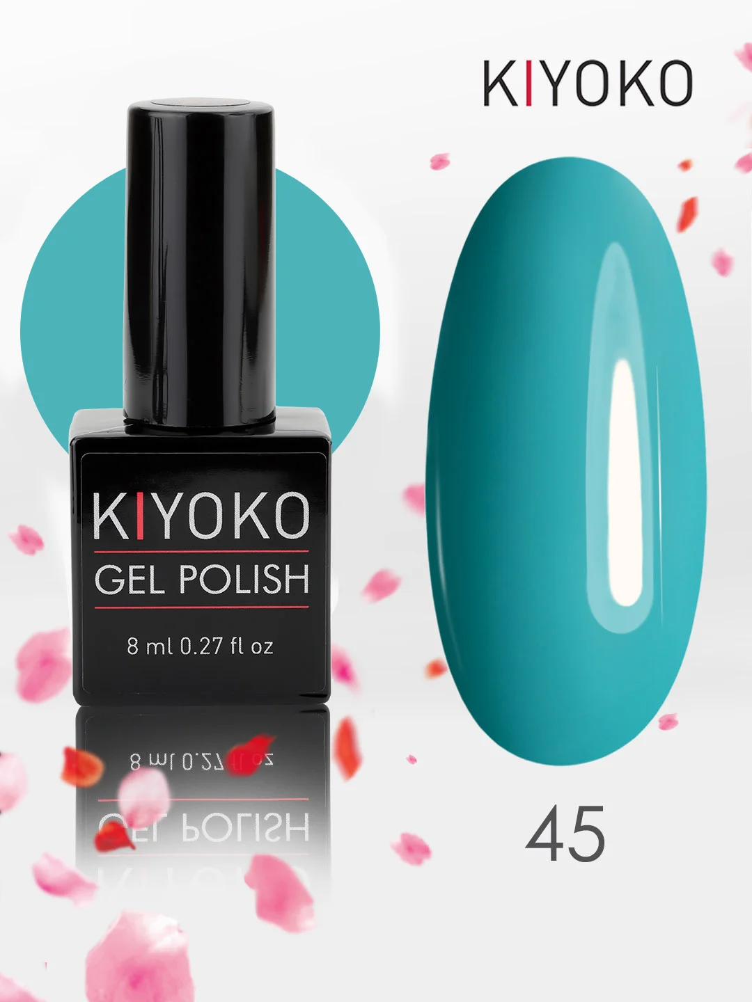 Гель лак для ногтей, гель-лак KIYOKO, 10g (31-60) синий зеленый серый желтый оранжевыйы