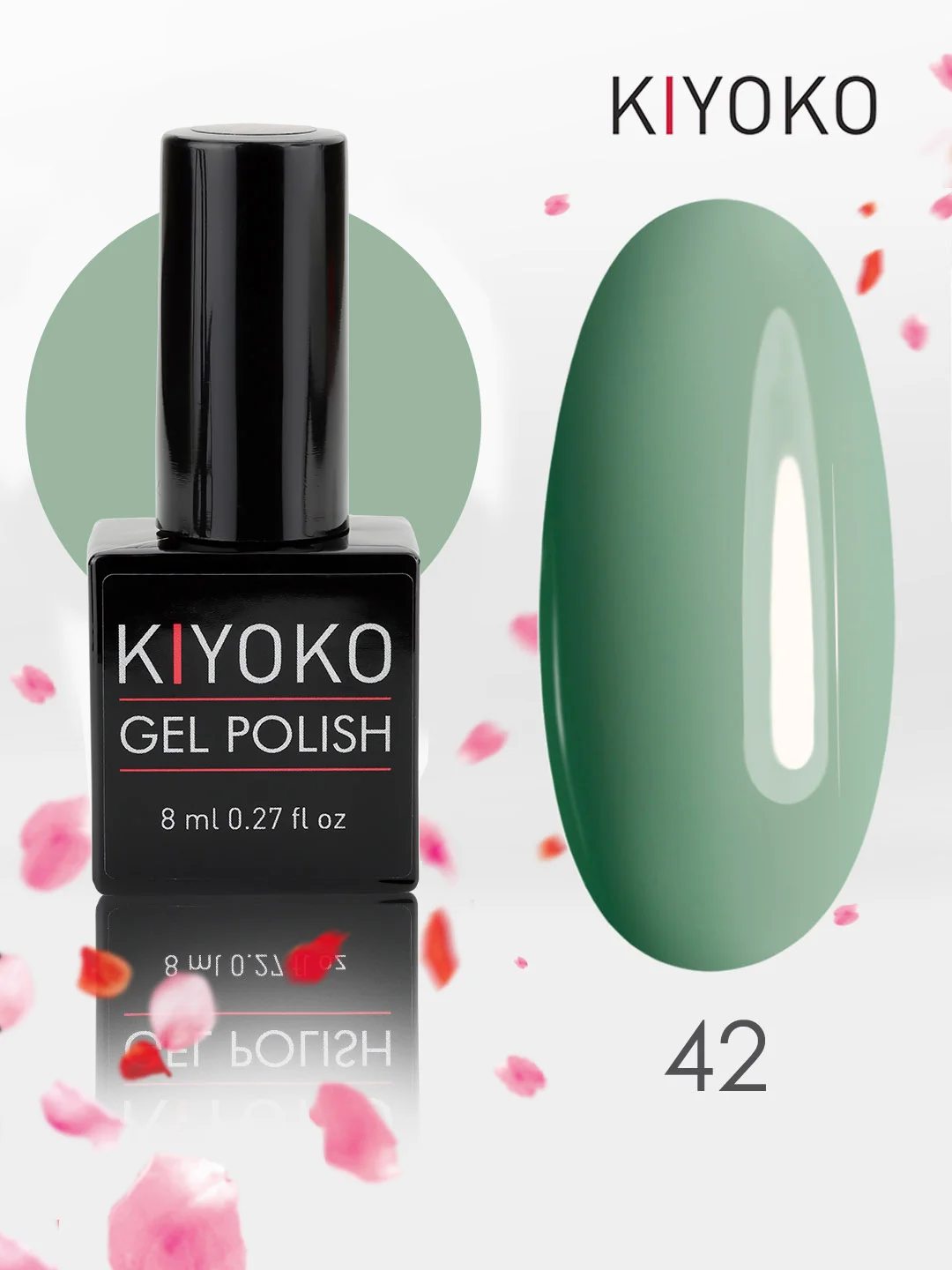Гель лак для ногтей, гель-лак KIYOKO, 10g (31-60) синий зеленый серый желтый оранжевыйы