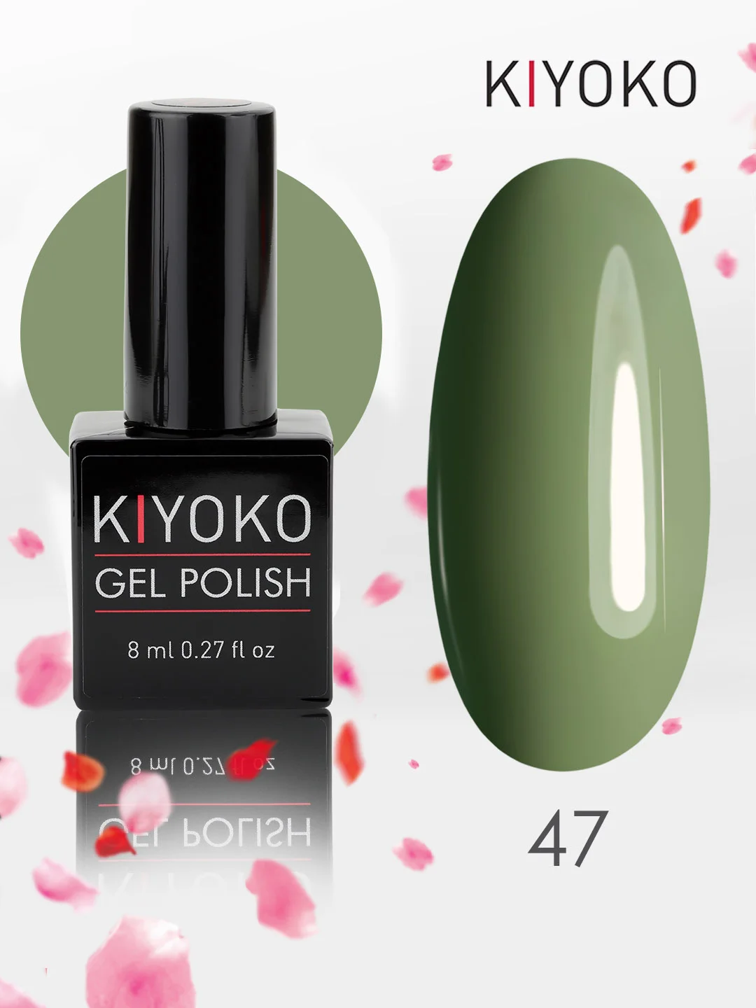 Гель лак для ногтей, гель-лак KIYOKO, 10g (31-60) синий зеленый серый желтый оранжевыйы