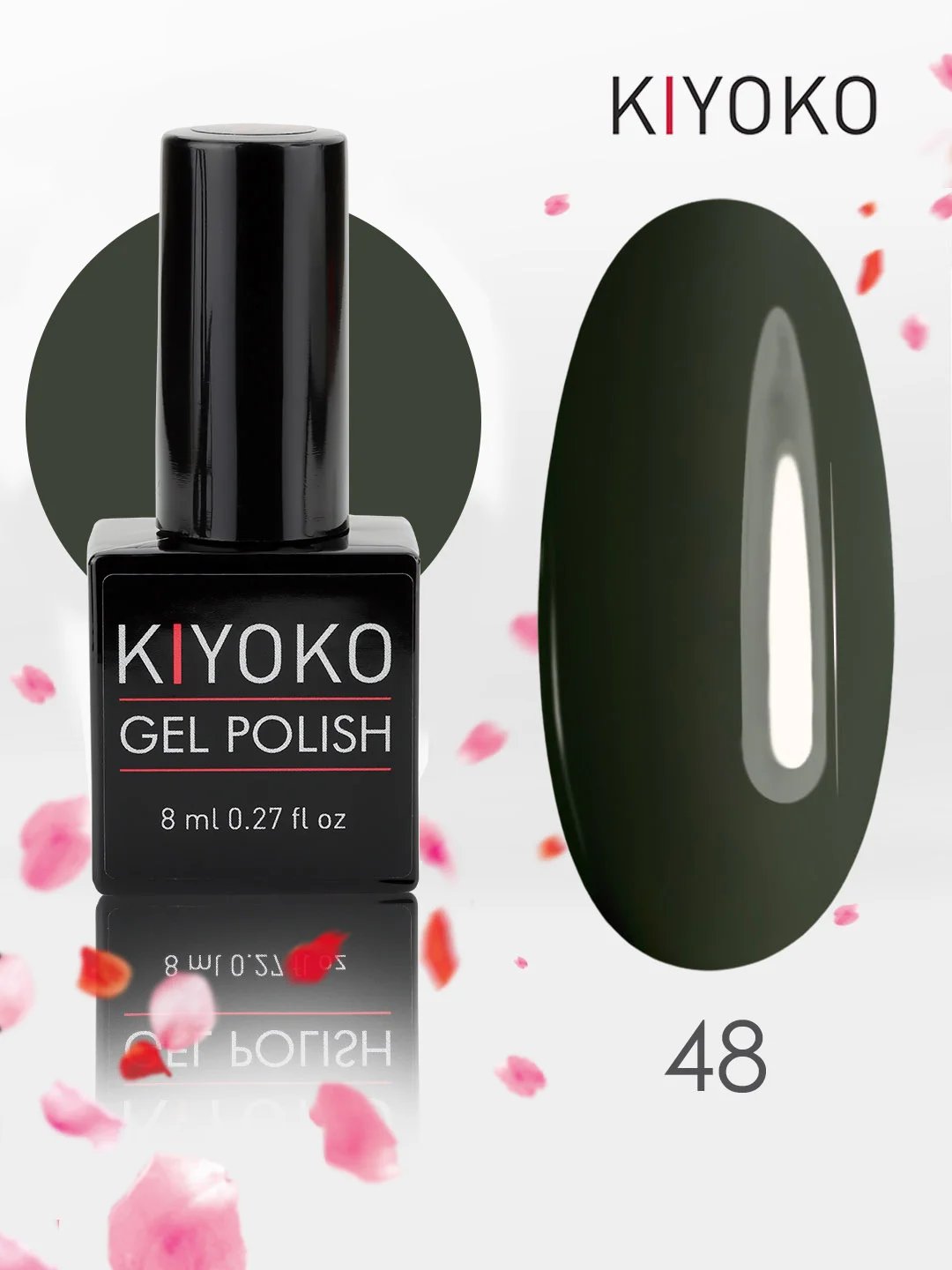 Гель лак для ногтей, гель-лак KIYOKO, 10g (31-60) синий зеленый серый желтый оранжевыйы