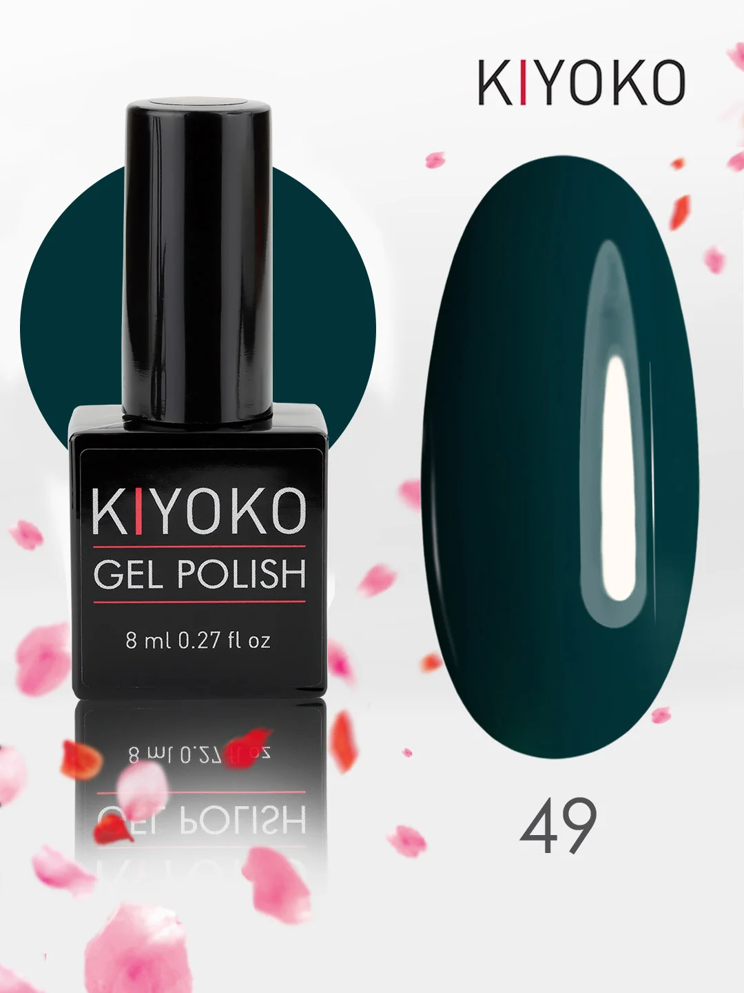 Гель лак для ногтей, гель-лак KIYOKO, 10g (31-60) синий зеленый серый желтый оранжевыйы