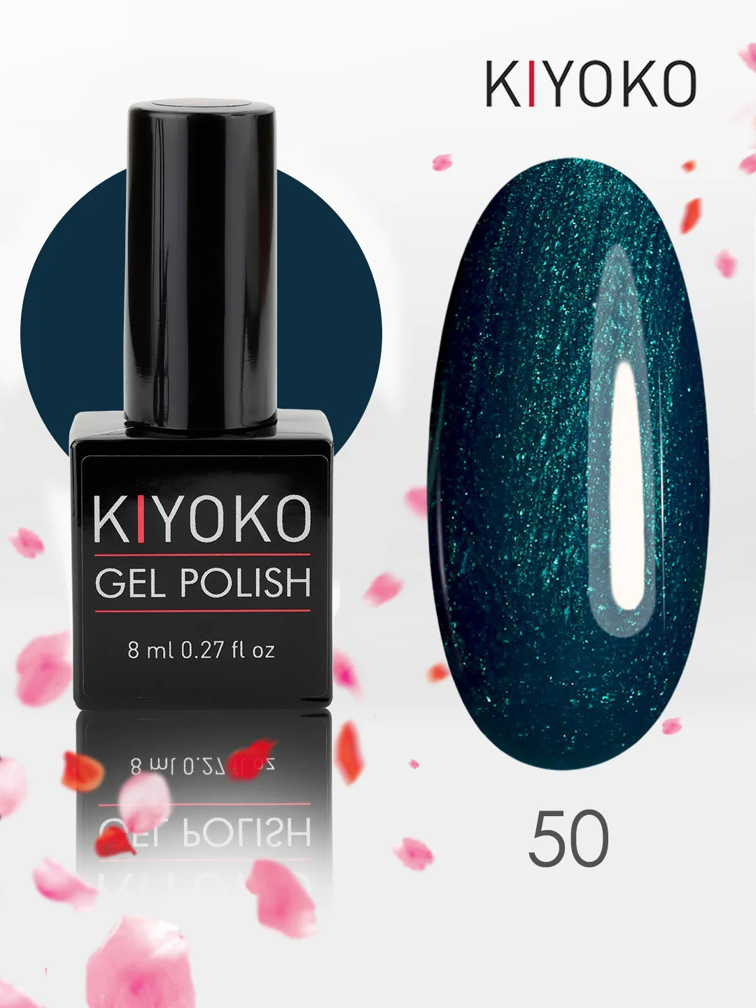 Гель лак для ногтей, гель-лак KIYOKO, 10g (31-60) синий зеленый серый желтый оранжевыйы