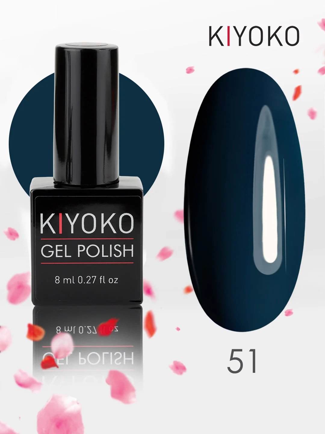 Гель лак для ногтей, гель-лак KIYOKO, 10g (31-60) синий зеленый серый желтый оранжевыйы