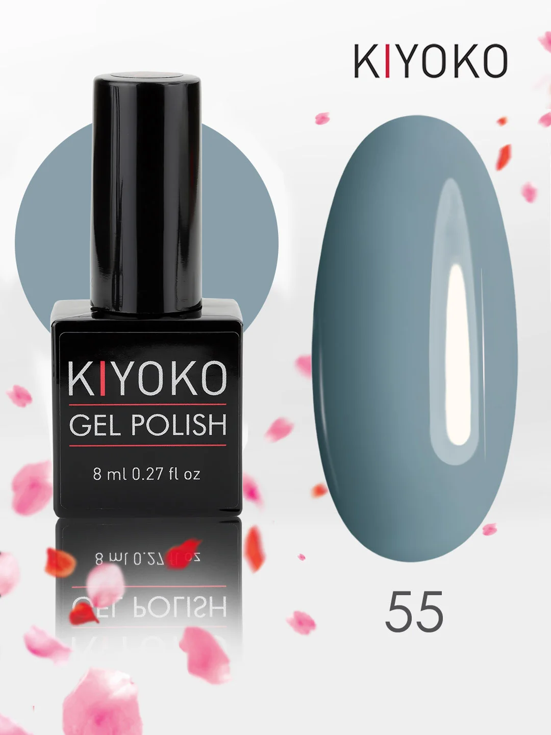 Гель лак для ногтей, гель-лак KIYOKO, 10g (31-60) синий зеленый серый желтый оранжевыйы