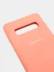Бежевый защитный силиконовый чехол Silikone Cover для Samsung S10 PLUS