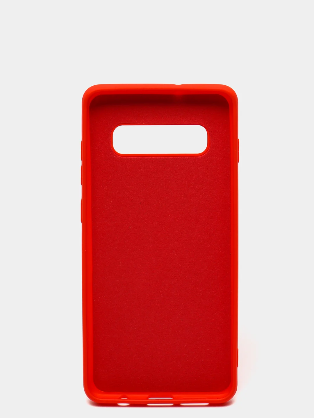 Красный защитный силиконовый чехол Silikone Cover для Samsung S10 PLUS