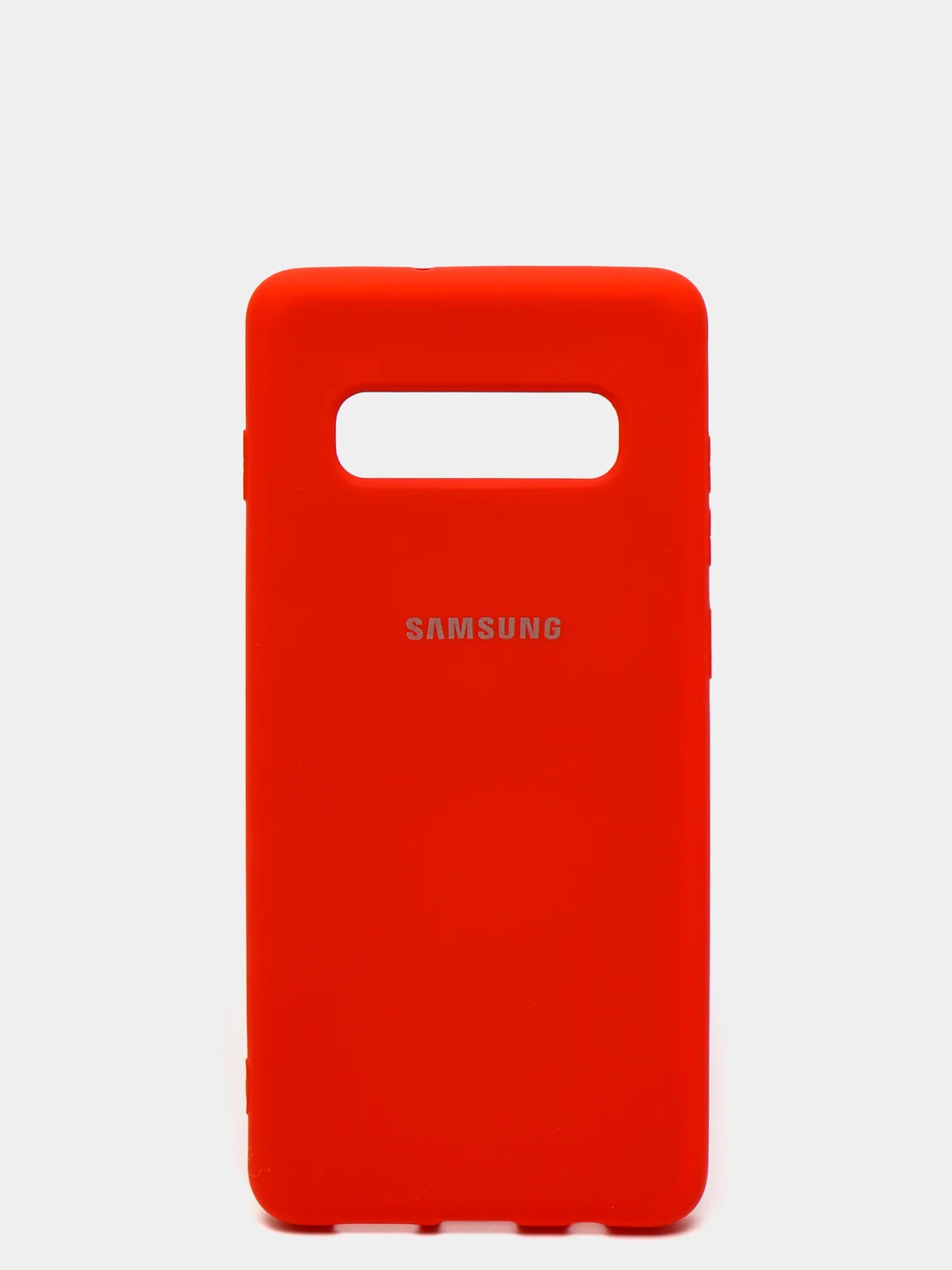 Красный защитный силиконовый чехол Silikone Cover для Samsung S10 PLUS