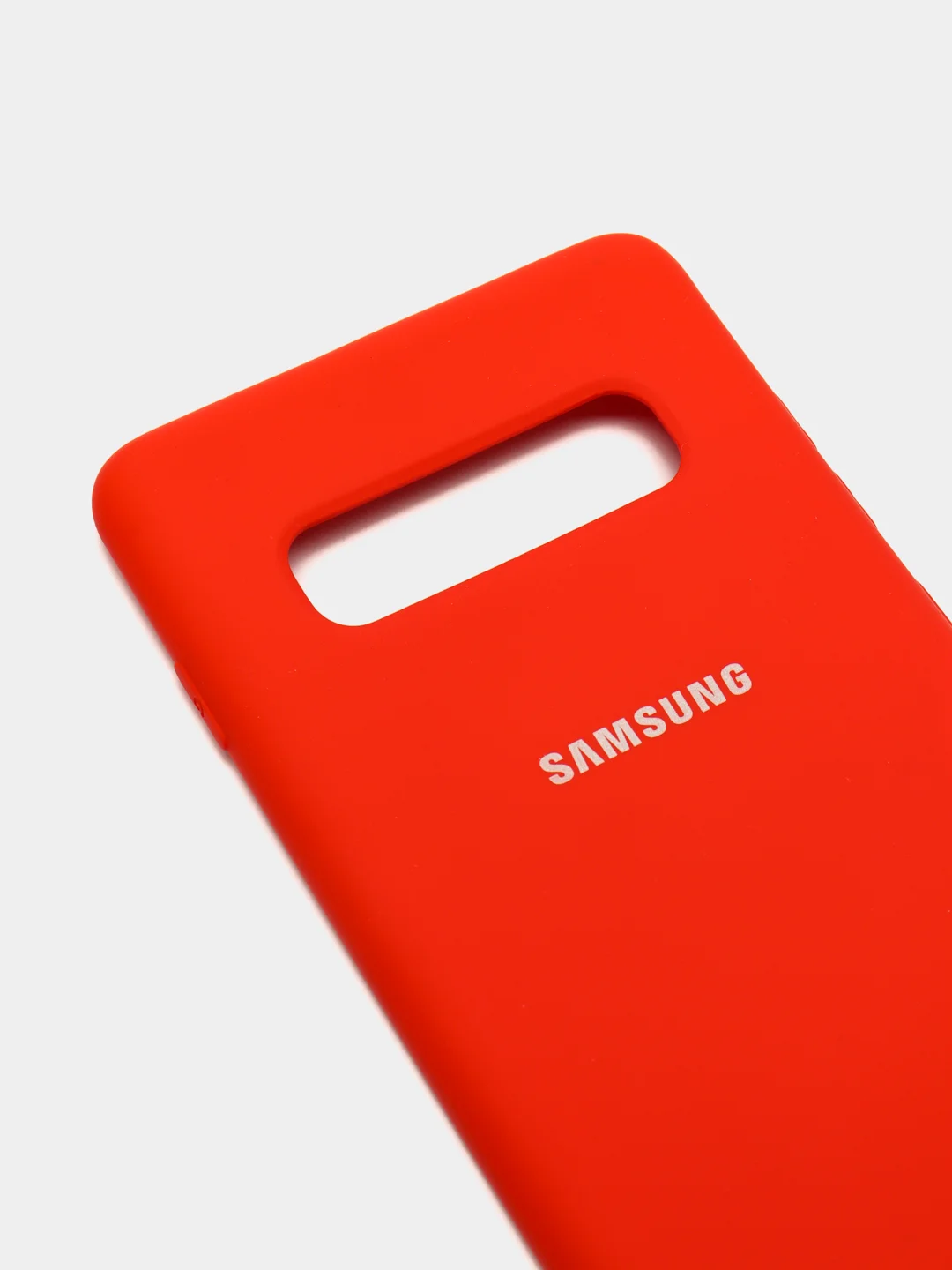 Красный защитный силиконовый чехол Silikone Cover для Samsung S10 PLUS
